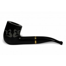 Cachimbo Bertoldi BB Liso Preto Curvo Filtro Permanente